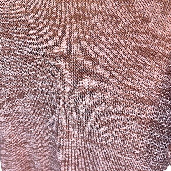 Song n Spirit Cross Over Wrap Sweater Sequins Pink Sprinkled Size M Knit Cozy - Picture 9 of 12